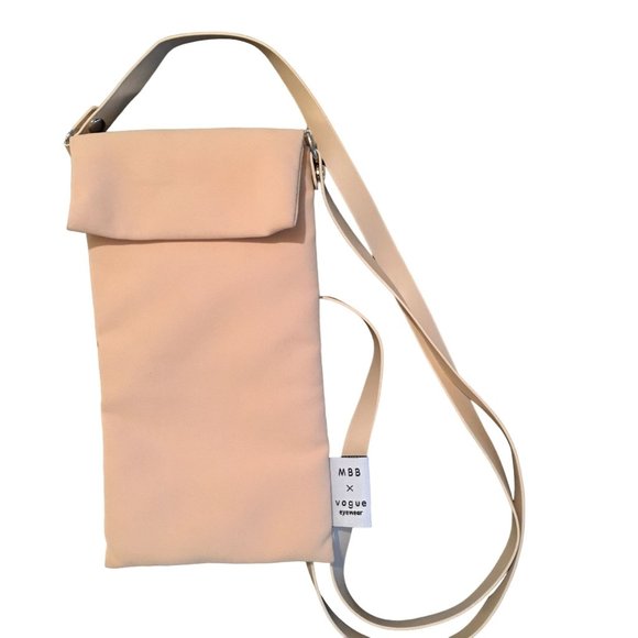 Vogue MBB Eyewear Crossbody Bag Mini Case Soft Shell Nude - Picture 1 of 7